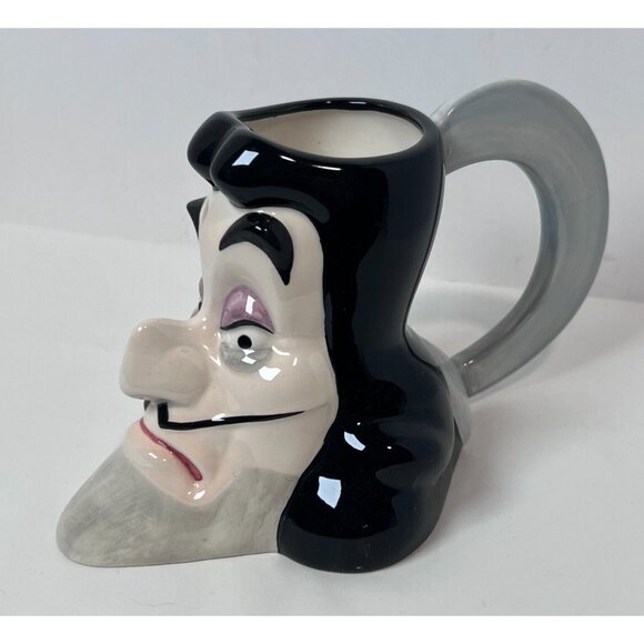 Disney 3D‎ Captain Hook Face Mug Vintage 90s Peter Pan WDW DISNEY Parks - Picture 2 of 14